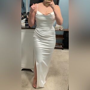 Windsor Strapless White Gown